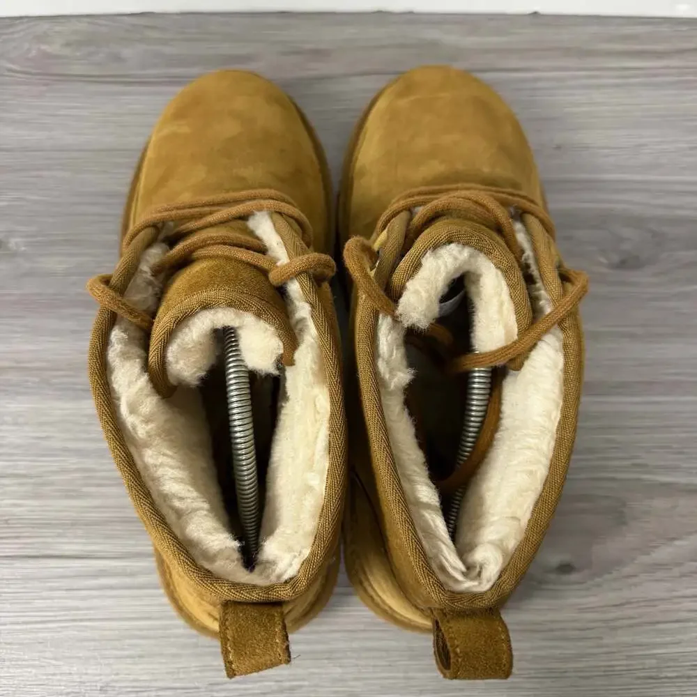 UGG Neumel Suede Lace-Up Chukka Boots - Chestnut